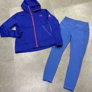 Womens NORTH FACE/SPYDER “Steep Series” Flash Dry Jacket & Leggings, sz Medium